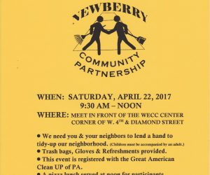 Annual Newberry Spring Litter Clean Up April 22, 2017