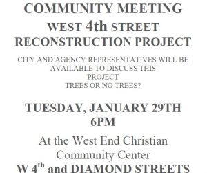 Community Meeting – West 4th Street Reconstruction Project